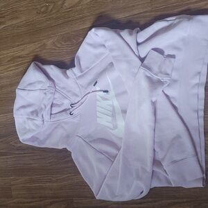 Lavender Nike Crop Hoodie